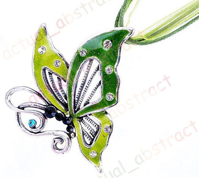 butterfly Tibetan choker charms necklace 6pcs+strings  