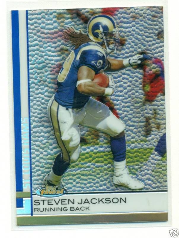 2009 TOPPS FINEST STEVEN JACKSON PIGSKIN REFRACTOR #16  