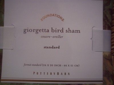 Pottery Barn~GIORGETTA BIRD~DUVET & SHAMS~KG/CAL~NEW~  