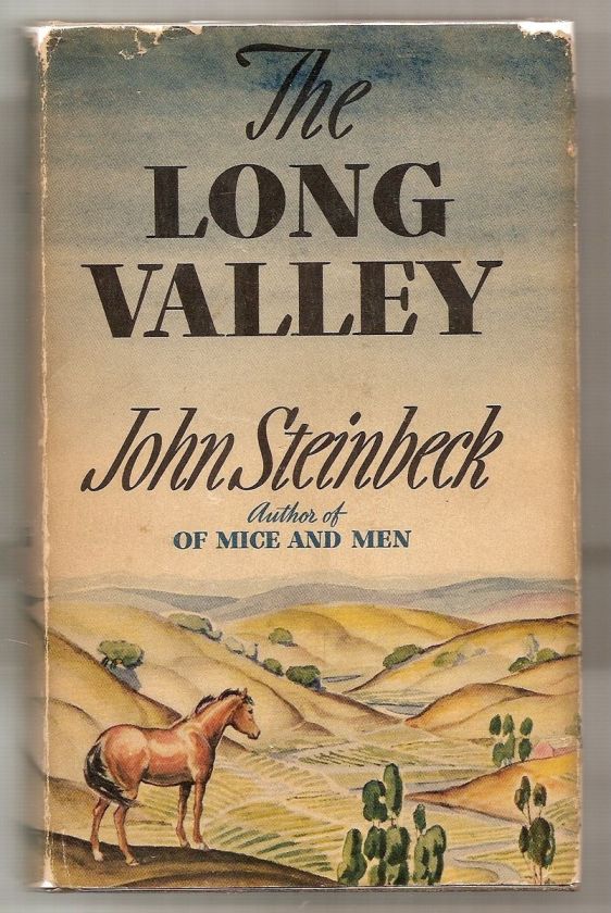 THE LONG VALLEY by JOHN STEINBECK 1939 W/DJ 1st EDITION 4th PRINT 