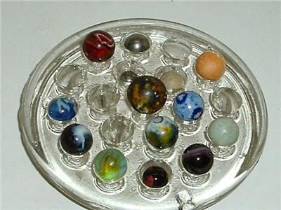 Odd Lot of 14 Marbles Bennington 1 Handmade ? Steelies  