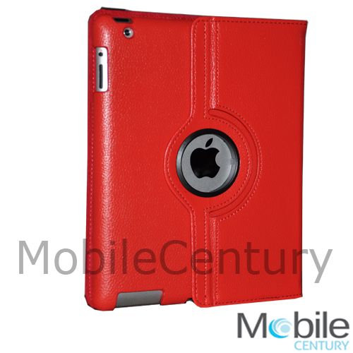 IPad 2 magnetic smart cover leather case rotating stand . Perfect fit 