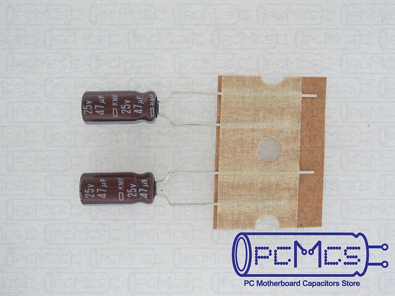 10 Nippon ChemiCon NCC KMF Series 25V 47UF Capacitor  