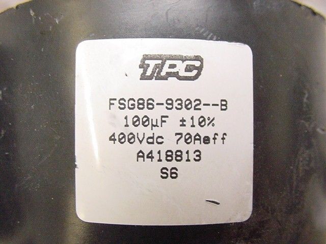 Thomson Capacitors 2x 100uF FSG86 2x 3.1uF FAG86  