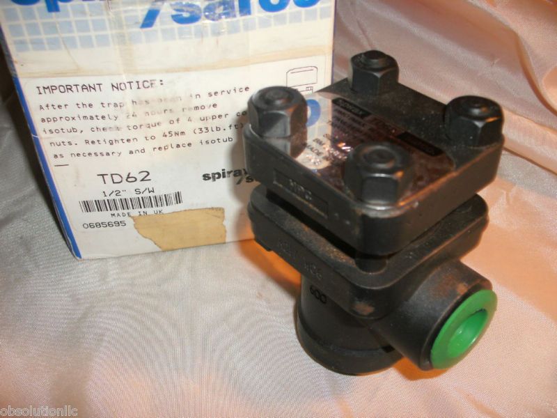 SPIRAX SARCO TD62 STEAM TRAP 1/2 SOCKET WELD TD 62 0685695  