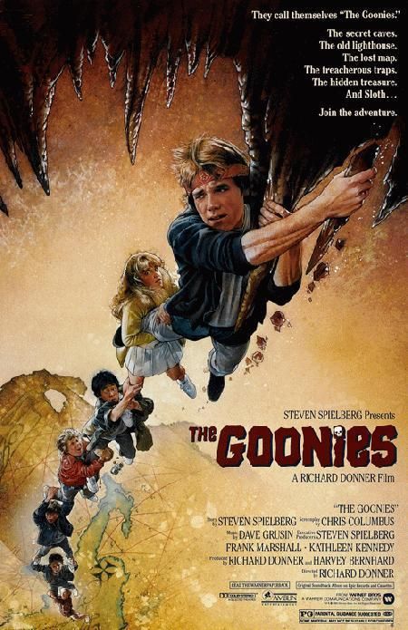 THE GOONIES MOVIE POSTER 1985 SPIELBERG  