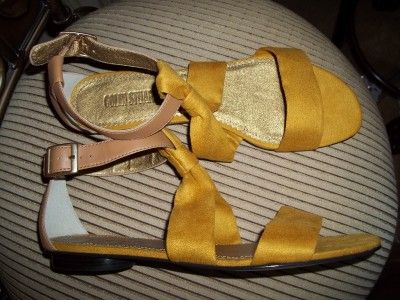 VICTORIAS SECRET COLIN STUART LEATHER FLAT SANDAL10 NEW  