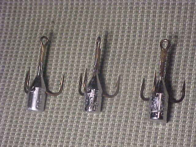 IN PKG. WEIGHTED TREBLE SNAG HOOKS 5/O CATFISH SALMON  