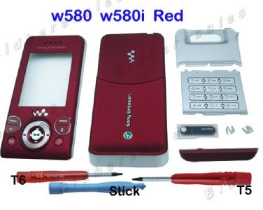 Full Housing Cover for Sony Ericsson W580 W580i Pink  