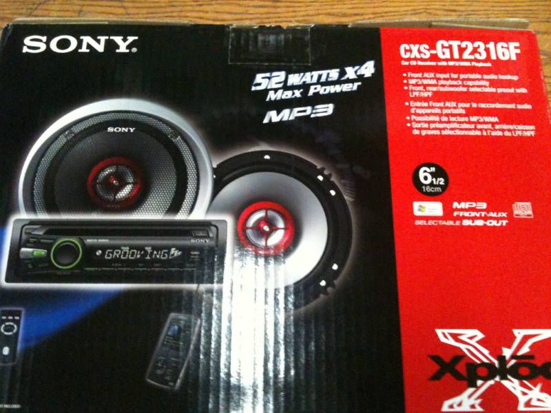 SONY CXS GT2316F CD  SPEAKER COMBO KIT 6 1/2 INCH  