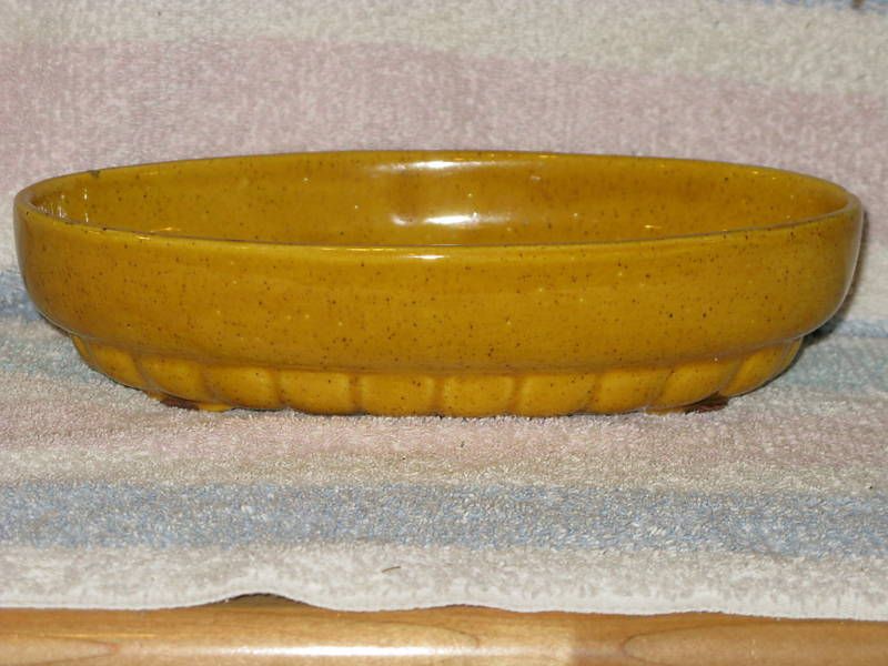 Haeger Harvest Gold Ceramic Pottery Bowl  USA  