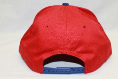 CHICAGO CUBS NEW ERA NCAA SNAPBACK HAT CAP REVERSE RED/BLUE  