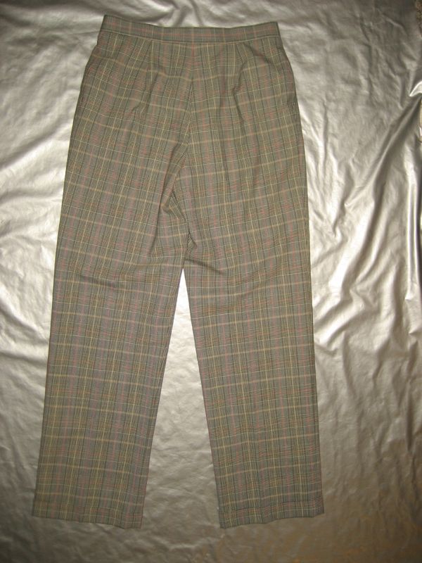 JONES NEW YORK HOUNDSTOOTH PLAID PANTS Slacks Size 8  