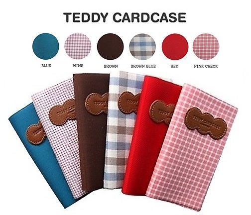 Teddy Cute & Simple Designed Credit Card Case Wallet  