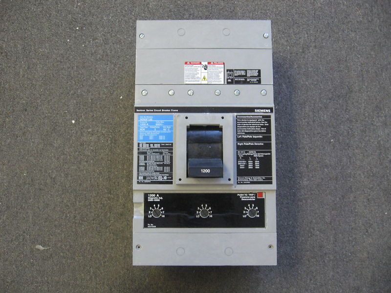 SIEMENS BREAKER 3P 1200 AMP 600V ND63F120 ND63B120 NEW  