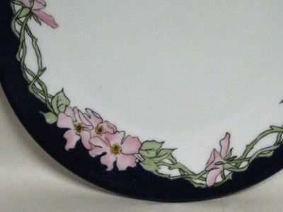 Silesia China Pink Dogwood Arts and Crafts Style 8.5 Plate  