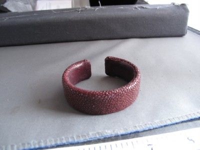 Limited Edition Burgandy Shaved Stingray Flex Cuff  