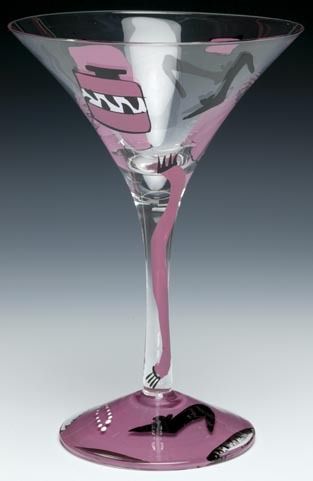 LOLITA Martini Glass SHOPAHOLIC Retired New GIFT Box  