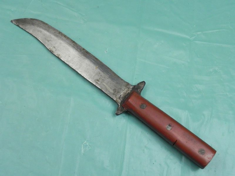 US Vintage Custom Hand Made SHOOK Fighting Knife  