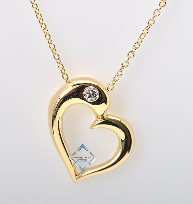 Hearts on Fire 18K Yellow Gold Diamond Heart Pendant  