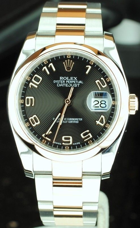   Rolex 116201 Rose Gold Datejust SCRAMBLED SERIAL 2011 PAPERS  