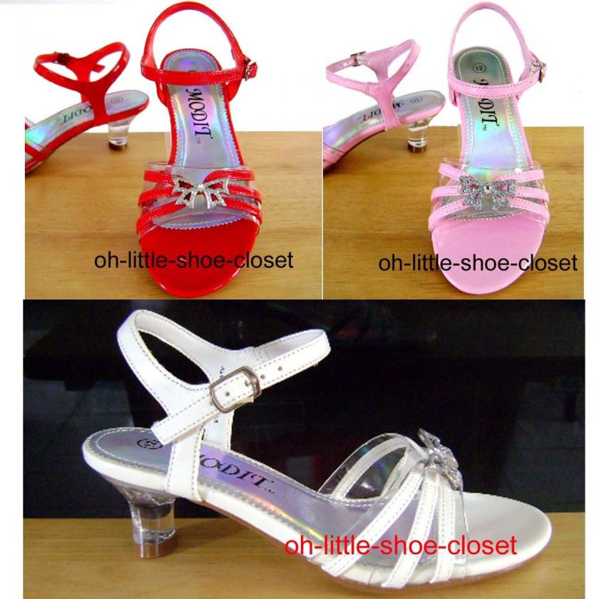 Baby Toddler Pageant Crowning Flower Girls Dress Sandal Shoes Size 10 