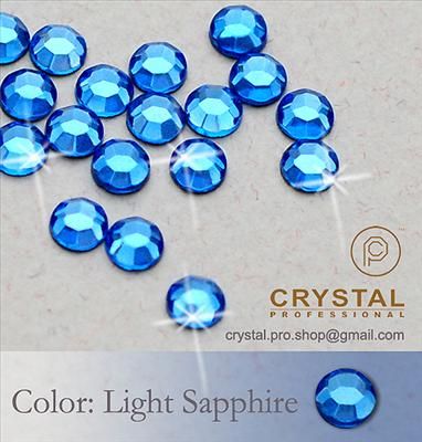 14400 Light Sapphire Iron Hotfix Rhinestones 5mm 20ss  