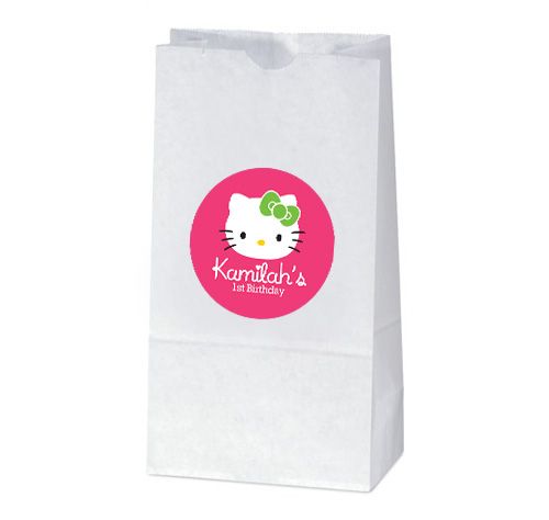 HELLO KITTY Party Favors TREAT BAG STICKERS  