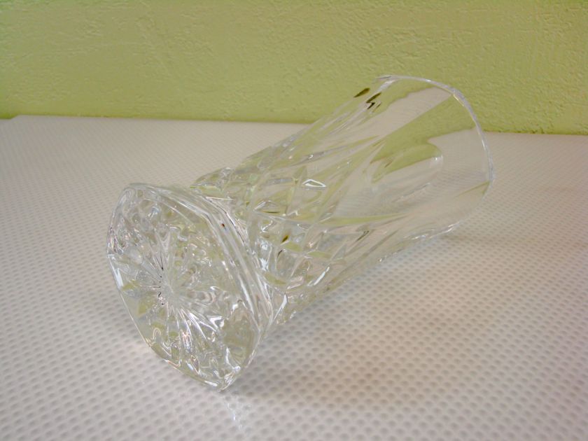 Capri Lead Crystal Vase Italy Patterned  