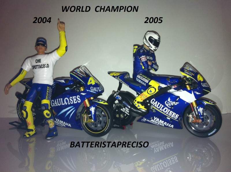 MINICHAMPS VALENTINO ROSSI 1/12 YAMAHA M1 2005 GAULOISES WORLD 