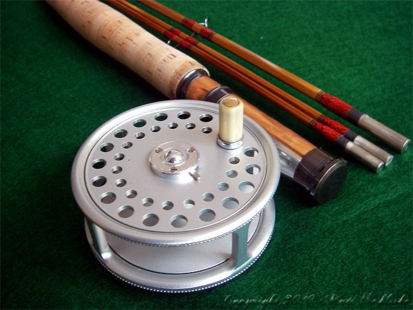 Hardy St. George 3 Trout Agate Fly Reel 4 Bamboo Rod  