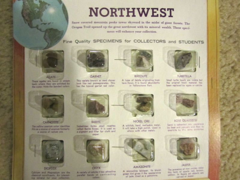 ROCK AND MINERAL SAMPLES OF NORTH AMERICA  