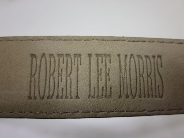 ROBERT LEE MORRIS Brown Lizard Skin Belt Sz S  