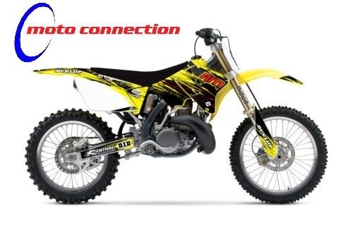 SUZUKI RM250 RM250 MOTOCROSS 01 08 FLU TS1 GRAPHICS KIT  