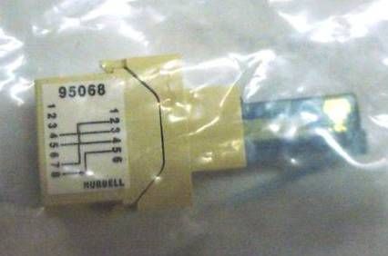 Hubbell 95068 ADAPTER MODULAR RJ45 TO RJ11 662620786087  