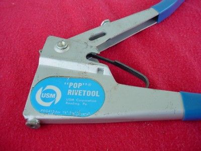 VINTAGE USM UNITED SHOE MACHINERY POP RIVET TOOL Pprwrk  