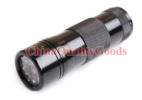 Ultra Violet UV 12 LED(380 385nm) Flashlight Torch  