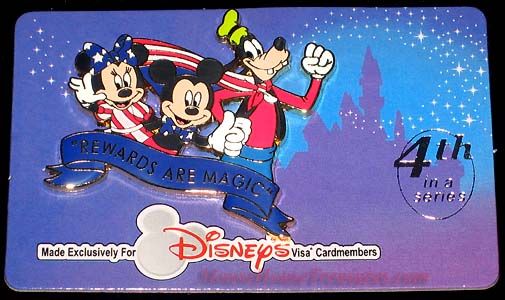 DISNEY #4 2004 VISA CARD MEMBER EXCLUSIVE REWARDS PIN  