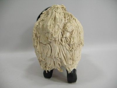 vtg Signed Scotland Spaghetti Sheep Ram Art Sculpture  