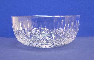   Crystal Glass LISMORE Large Round Bowl 8 Vegetable Salad Serving Bowl