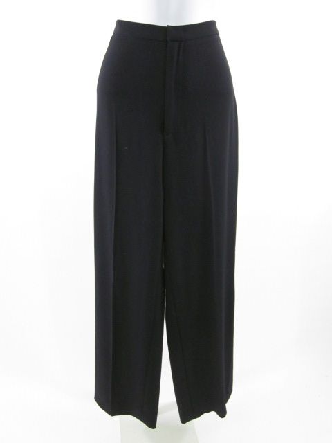 RALPH LAUREN BLACK LABEL Black Wool Trousers Pants Sz 8  