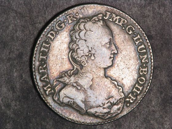 AUSTRIA NETHERLANDS 1754 1/2 Ducaton Silver F VF, 16.5 grams, 34mm