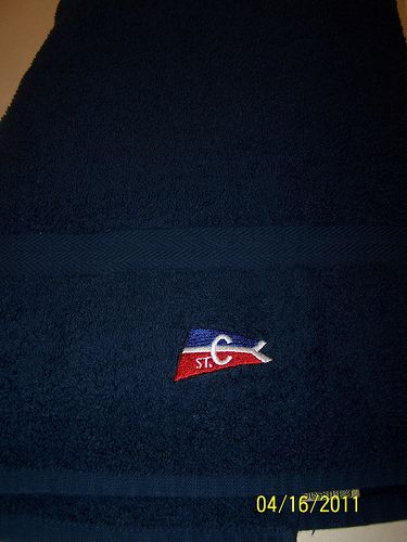 BEACH BOAT BATH TOWEL RED WHITE BLUE 4TH JULY USA  