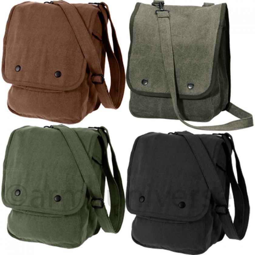 Canvas Map Case Military Shoulder Bag  