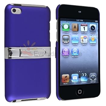   Stand Snap on Hard Case Cover+Privacy Guard For iPod touch 4 G 4th