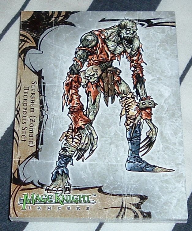 2001 UD Mage Knight Promo Slvrshem Zombie #LA 0  