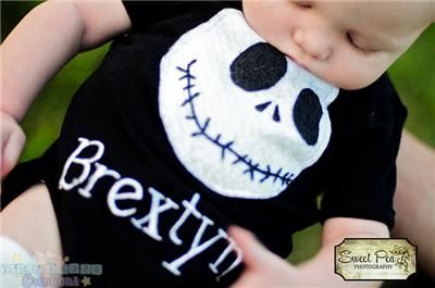 Personalized Jack Skellington Outfit Set Custom, Boutique, Halloween