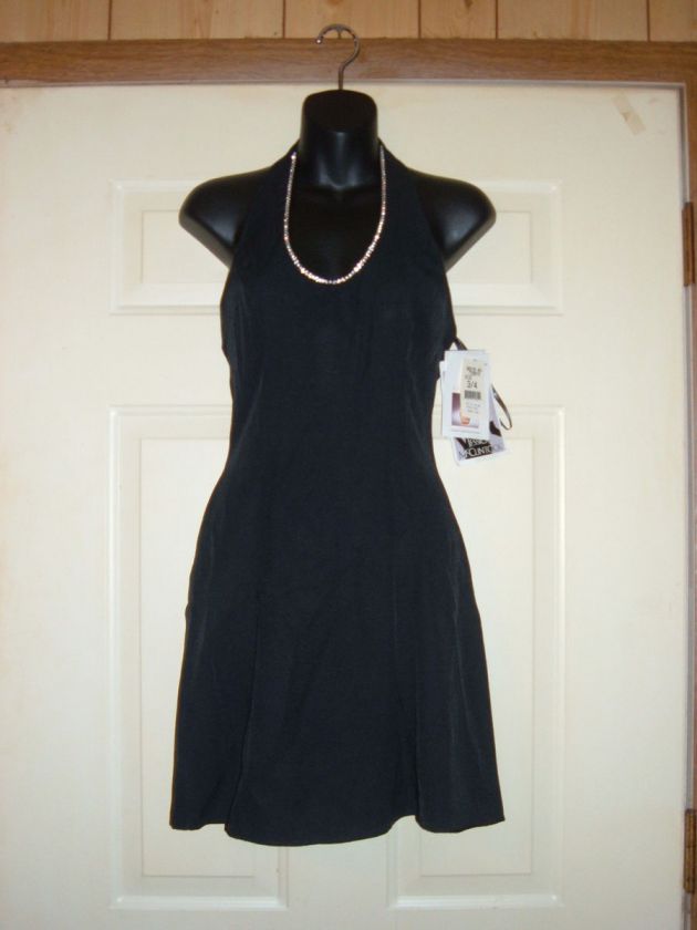 Womens Jessica Mcclintock Brand Black dress size 3/4 NWT  