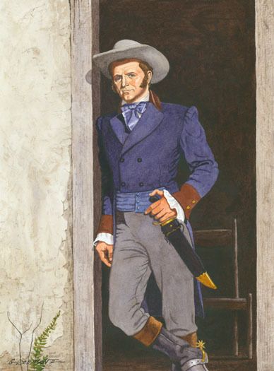 JIM BOWIE PORTRAIT ALAMO HERO  