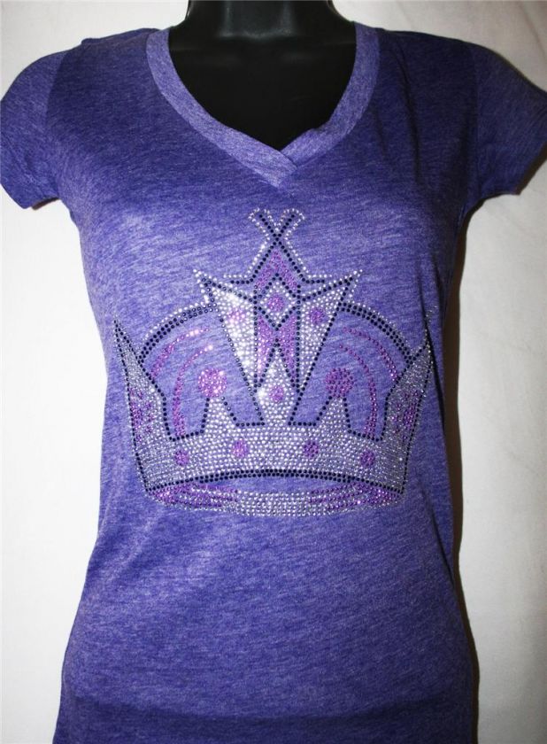 BLING LA KINGS Studded Tee NHL Playoff All Sizes/Colors  